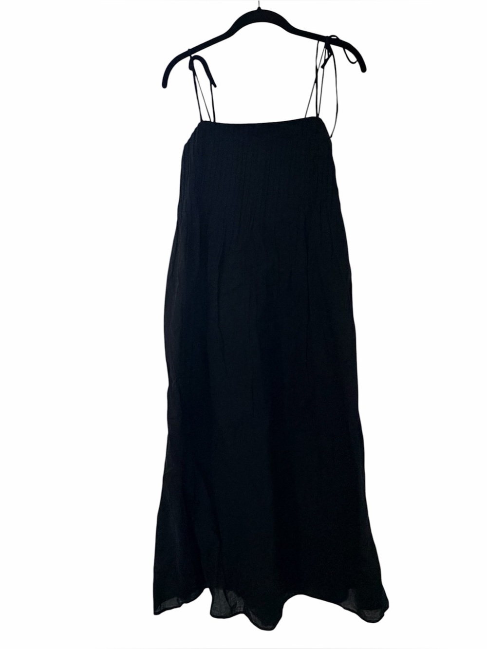 Abercrombie & Fitch Black Maxi Dress with Tie Straps